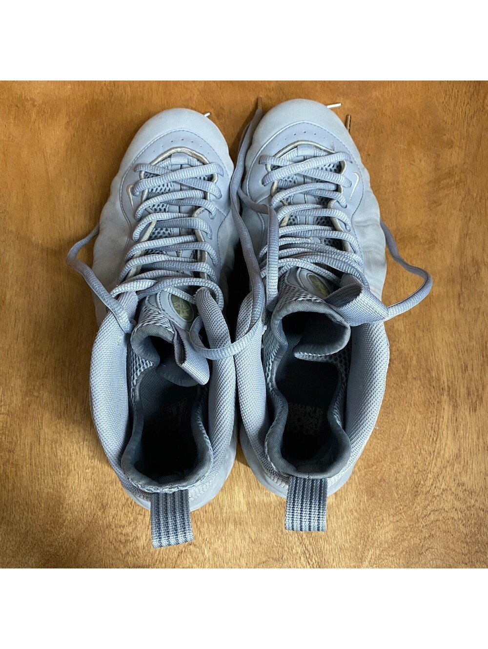 Nike Air Foamposite One Shoes Mens Sz 10.5 Premium Wolf Grey Sneakers 575420-007 - Picture 8 of 15